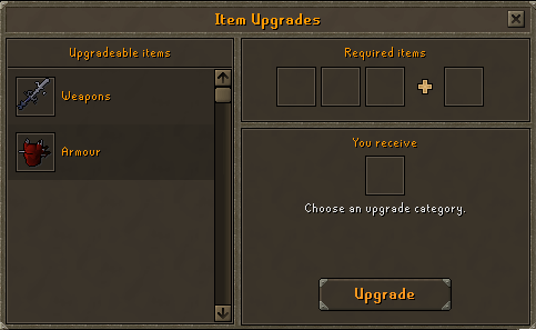 Item upgrading